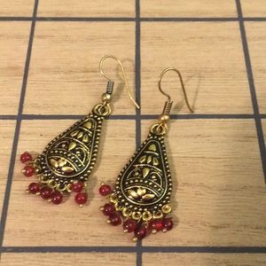 IMPORTED FROM INDIA Tribal patterned earrings